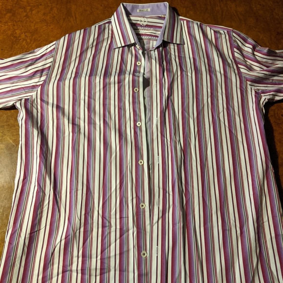 Bugatchi Uomo striped button down - Picture 1 of 3
